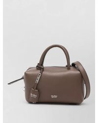 Max Mara - Leather Holdalls Clutch Bag - Lyst
