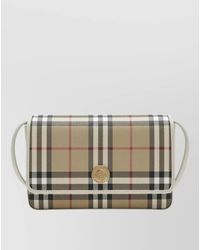 Burberry - Checkered Wallet And Card Holder Strap - Lyst