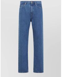 Jil Sander - Mid-Rise Tapered Straight-Leg Denim Jeans - Lyst