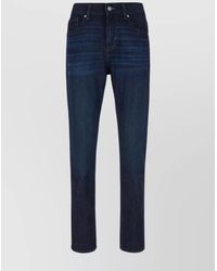7 For All Mankind - Denim Straight-Leg Trousers - Lyst