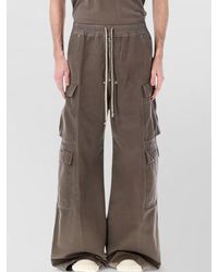 Rick Owens - Cotton Wide-Leg Cargo Trousers - Lyst