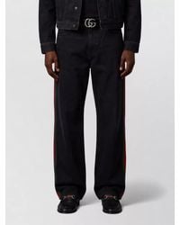 Gucci - Denim Mid-Rise Relaxed-Fit Straight-Leg Jeans - Lyst