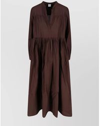 Aspesi - Cotton Oversized Knee-Length Dress - Lyst