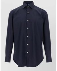 Finamore 1925 - Napoli Button Down Collar Long Sleeve Shirt - Lyst