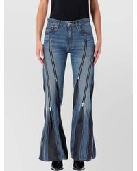 Junya Watanabe - Zipped Denim Trousers Straight-Leg Fit - Lyst