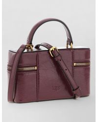 Pinko - Mini Quilted Calf Leather Crossbody Bag - Lyst
