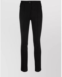 Moncler - Mid-Rise Slim Cropped Trousers - Lyst