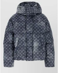 DSquared² - Patterned Hooded Polyester Down Jacket - Lyst