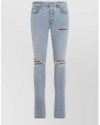 Amiri - Aged Cotton Crochet Leather Mx1 Jeans - Lyst