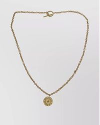 Patou - Plated Coin Pendant Necklace - Lyst