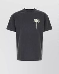 Palm Angels - Cotton Logo-Print Crew-Neck Short-Sleeve T-Shirt - Lyst