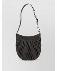 Ferragamo - Hobo Smile Small Woven Shoulder Crossbody - Lyst