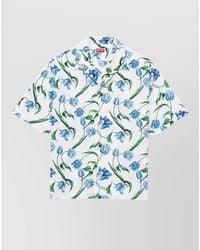 KENZO - Casual Floral Pattern Short Sleeve Top - Lyst
