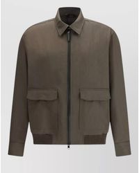 Brioni - Wool Full-Length Single-Breasted Coat - Lyst