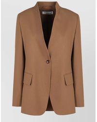 Max Mara - Segnale Single Breasted Tailored One Button Jacket - Lyst