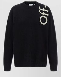 Off-White c/o Virgil Abloh - Vertical Bookish Crew Neck Sweater Knit - Lyst