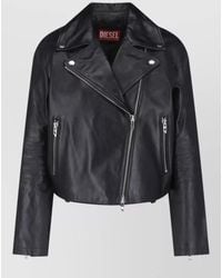 DIESEL - Coat Notched Lapels Long Sleeves Hardware - Lyst
