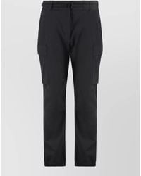 Moncler - Nylon Track Pants Elastic Cuffs Pockets - Lyst