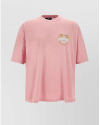 Represent - Cotton Ribbed Crew-Neck Logo-Print Short-Sleeve T-Shirt - Lyst