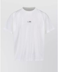 MM6 by Maison Margiela - Cotton Logo-Print Short-Sleeve T-Shirt - Lyst