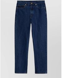 Jil Sander - Denim Trousers Silk Nylon Five Pocket - Lyst