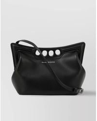 McQueen - The Peak Mini Leather Crossbody Bag - Lyst