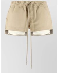 Rick Owens - Lamb Leather Short Shorts - Lyst