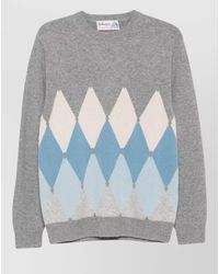 Ballantyne - Cashmere Argyle Crew Neck Jumper - Lyst