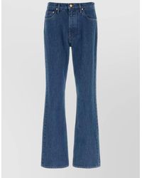 Jil Sander - Denim Jeans Belt Loops Contrast Stitching Five Pockets - Lyst