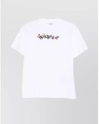 Off-White c/o Virgil Abloh - Bookish Flowers Cotton T-Shirt - Lyst