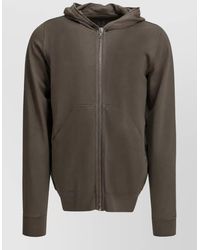 Rick Owens - Cotton Zip Up Hooded Jacket - Lyst