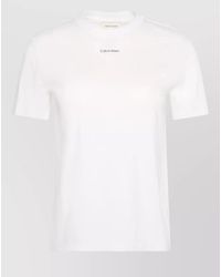 Calvin Klein - Short Sleeve Logo T Shirt Crew Neck - Lyst