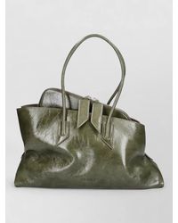 The Attico - Structured Smooth Tote Bag Top Handles - Lyst