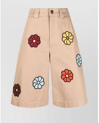 Moncler - Cotton Knee-Length Shorts - Lyst