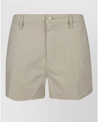 7 For All Mankind - Twill Stretch Shorts Clean Straight Leg - Lyst