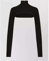 Dolce & Gabbana - Dolce & Gabbana Cropped High-Neck Top - Lyst