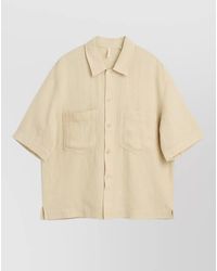 sunflower - Adam Shirt Linen Cotton Blend Short Sleeves - Lyst
