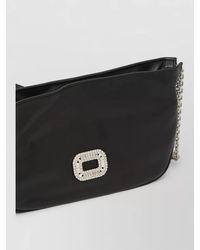 Roger Vivier - Micro Pilgrim Leather Crossbody Chain Bag - Lyst