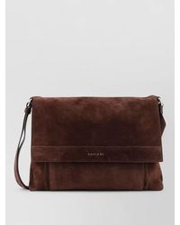 Orciani - Suede Messenger Shoulder Bag Adjustable Strap - Lyst