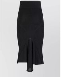 Rick Owens - High-Waisted Flared Hem Skirt - Lyst