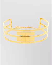 Elisabetta Franchi - Logo Chain Bracelet Tone Adjustable - Lyst