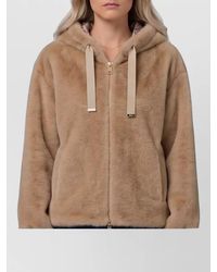 Herno - Faux Fur Hooded Jacket Regular Fit - Lyst