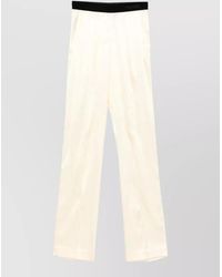 Tom Ford - Silk Satin Wide-Leg Trousers - Lyst