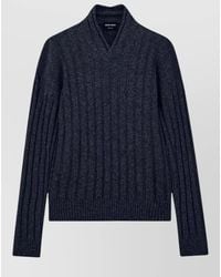 Giorgio Armani - V Neck Sweater Long Sleeves Regular Fit - Lyst