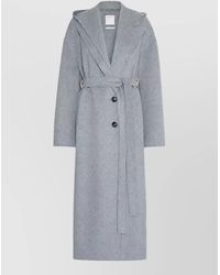 Sportmax - Wool Oversized Belted Coat - Lyst