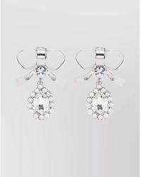 Alessandra Rich - Metal Bow Earrings - Lyst