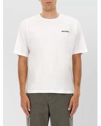 Aspesi - Listen Print Cotton T-Shirt - Lyst