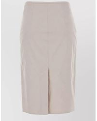 Miu Miu - Stretch Cotton-Blend Midi Pencil Skirt - Lyst