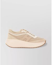 Hogan - Leather Logo-Embellished Low-Top Sneakers - Lyst