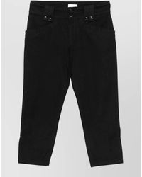 Isabel Marant - Denim High-Rise Cropped Capri Pants - Lyst